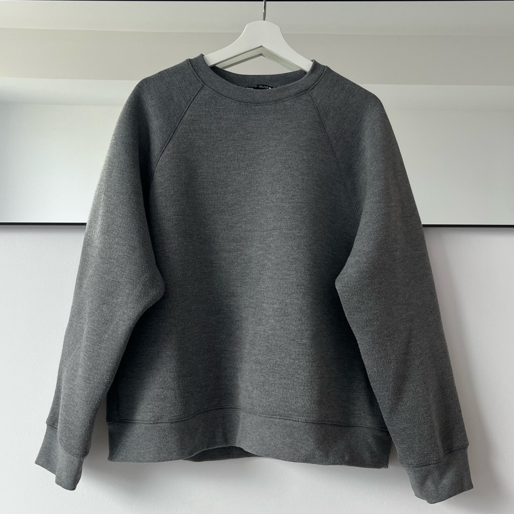 Zara heavyweight oversized crewneck sweatshirt